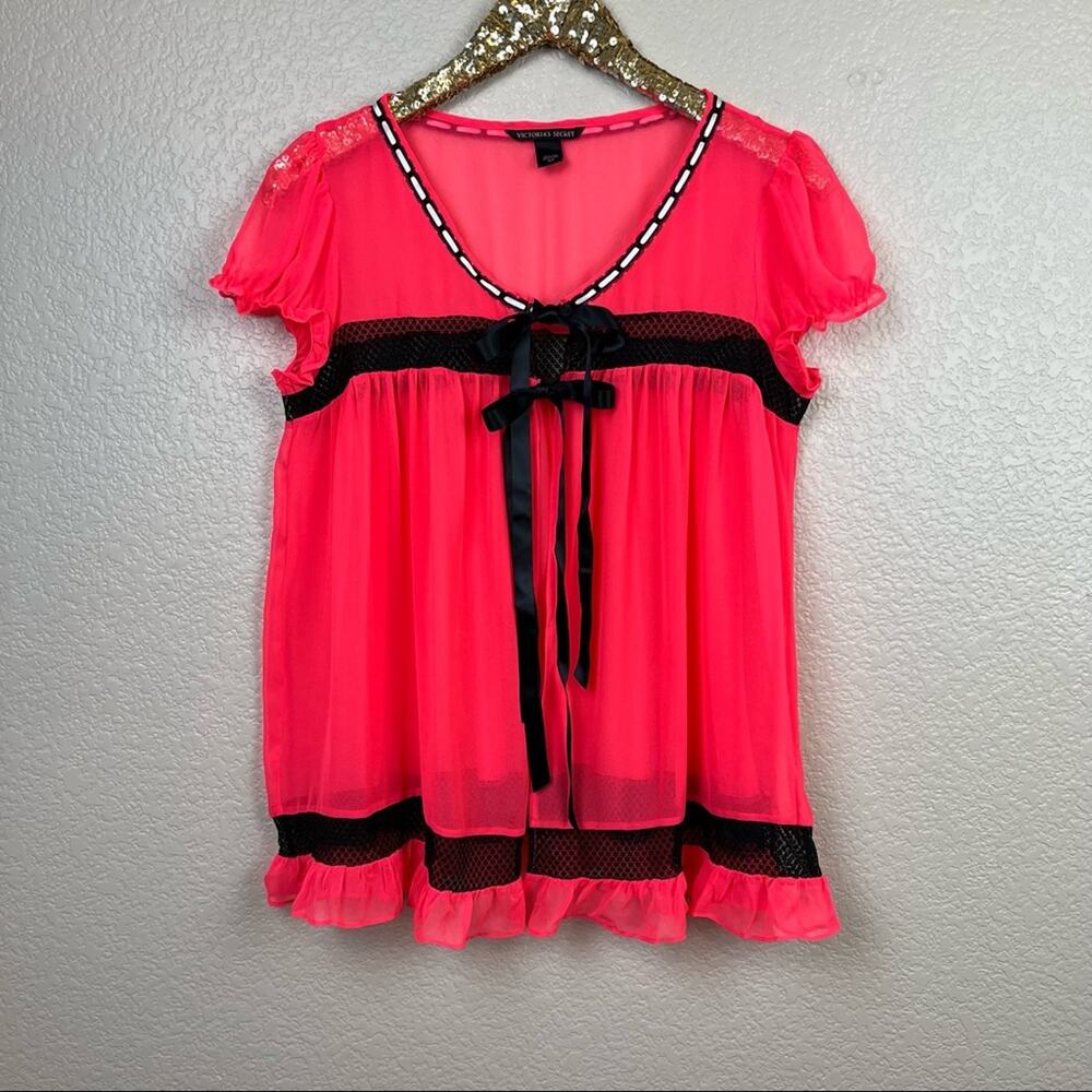 Victoria’s Secret • Mesh Babydoll Cami Top